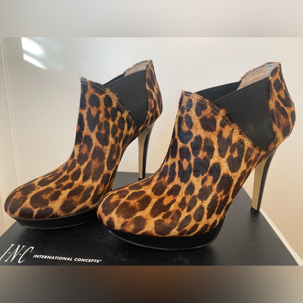 Inc international concepts animal print heels 9.5 Used once Excellent condition